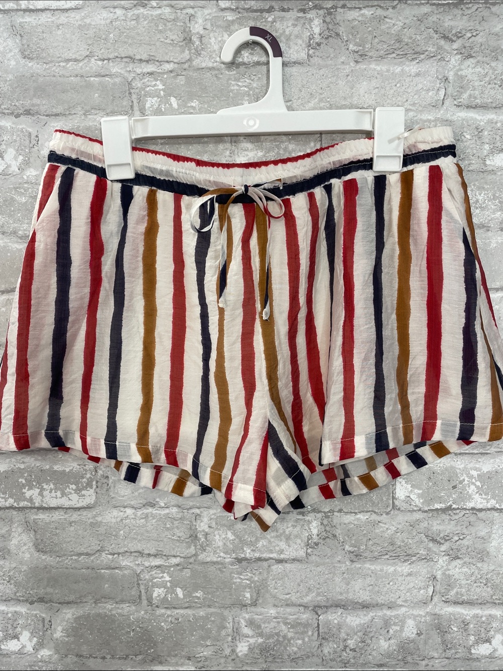 Vici Coast Jubilee Striped Drawstring Shorts